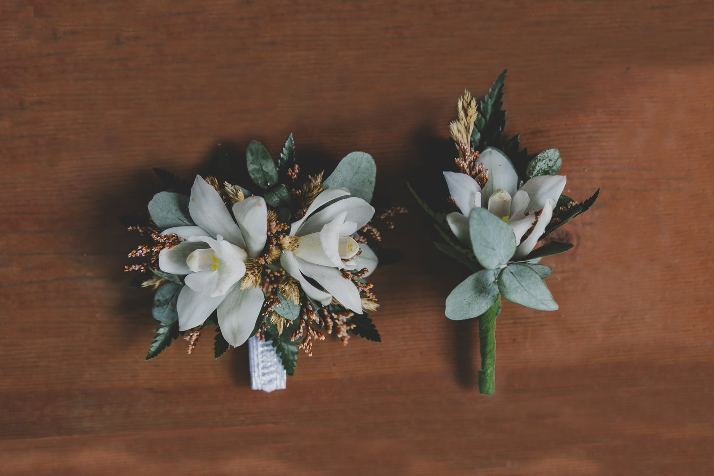 Lets get rustic Wristlet & Boutonniere