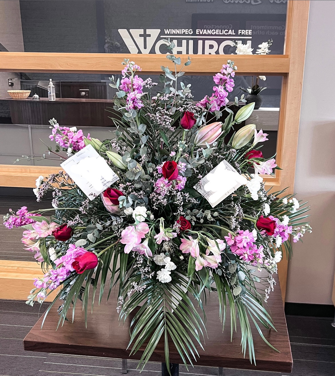 Lilies One Sided Arrangement