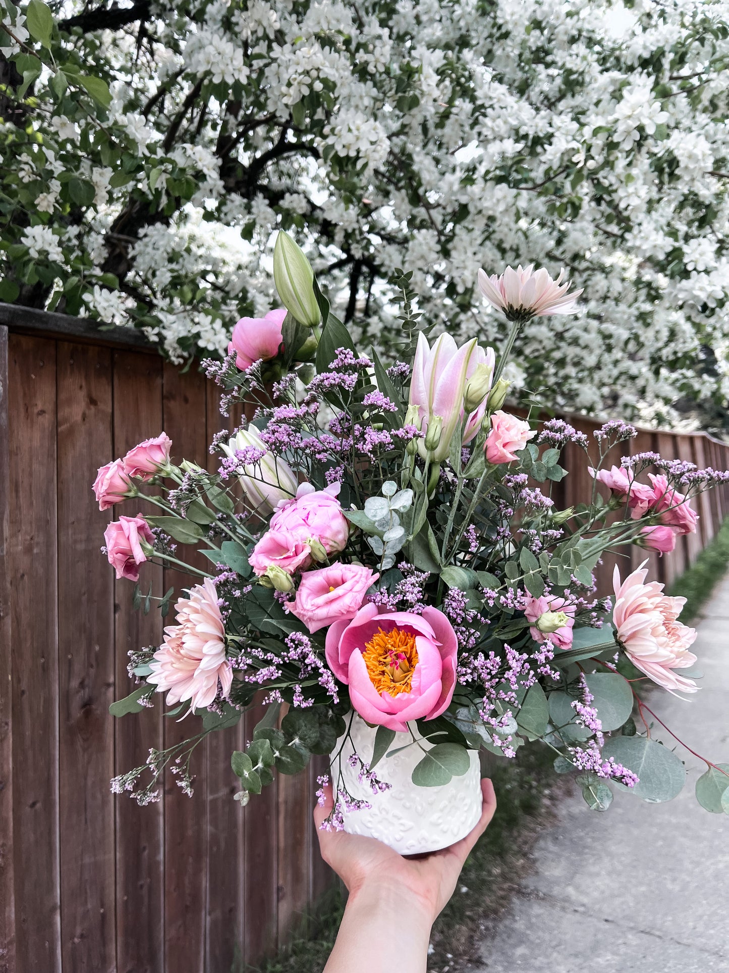 Pink Champagne Arrangement