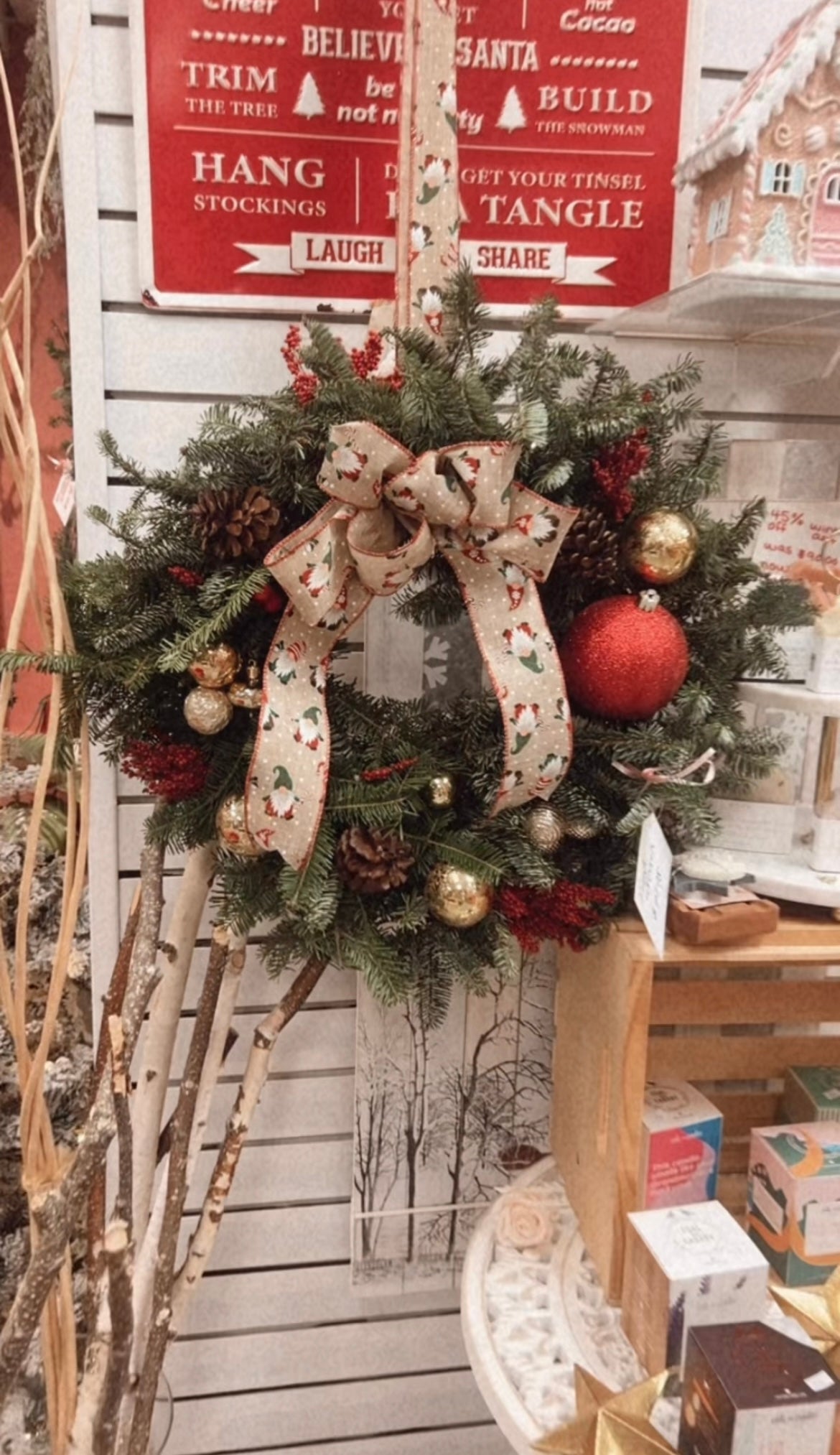 Gnome you glad its Christmas Time (Fresh Wreath)