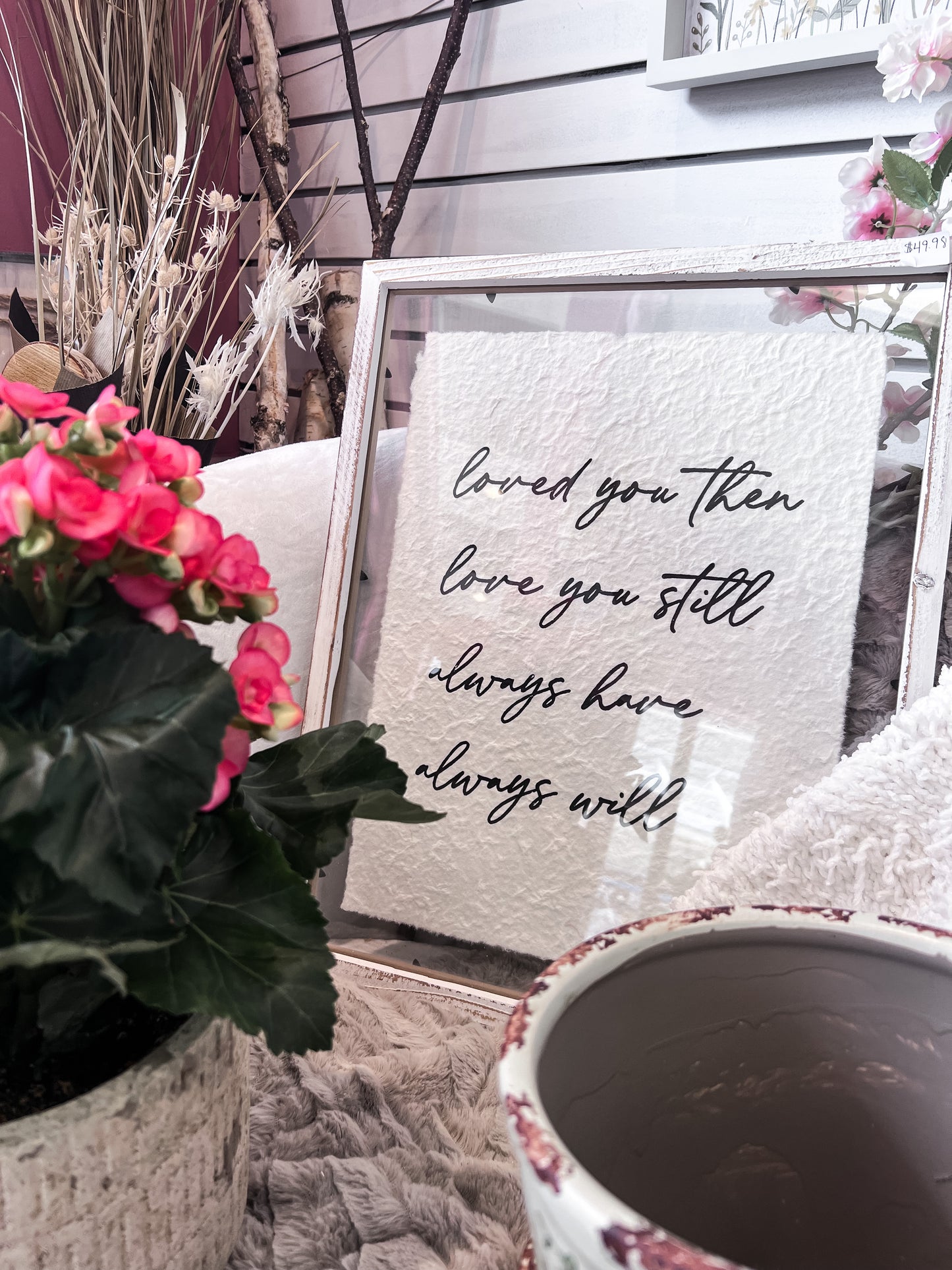 Love You Wood Plaque