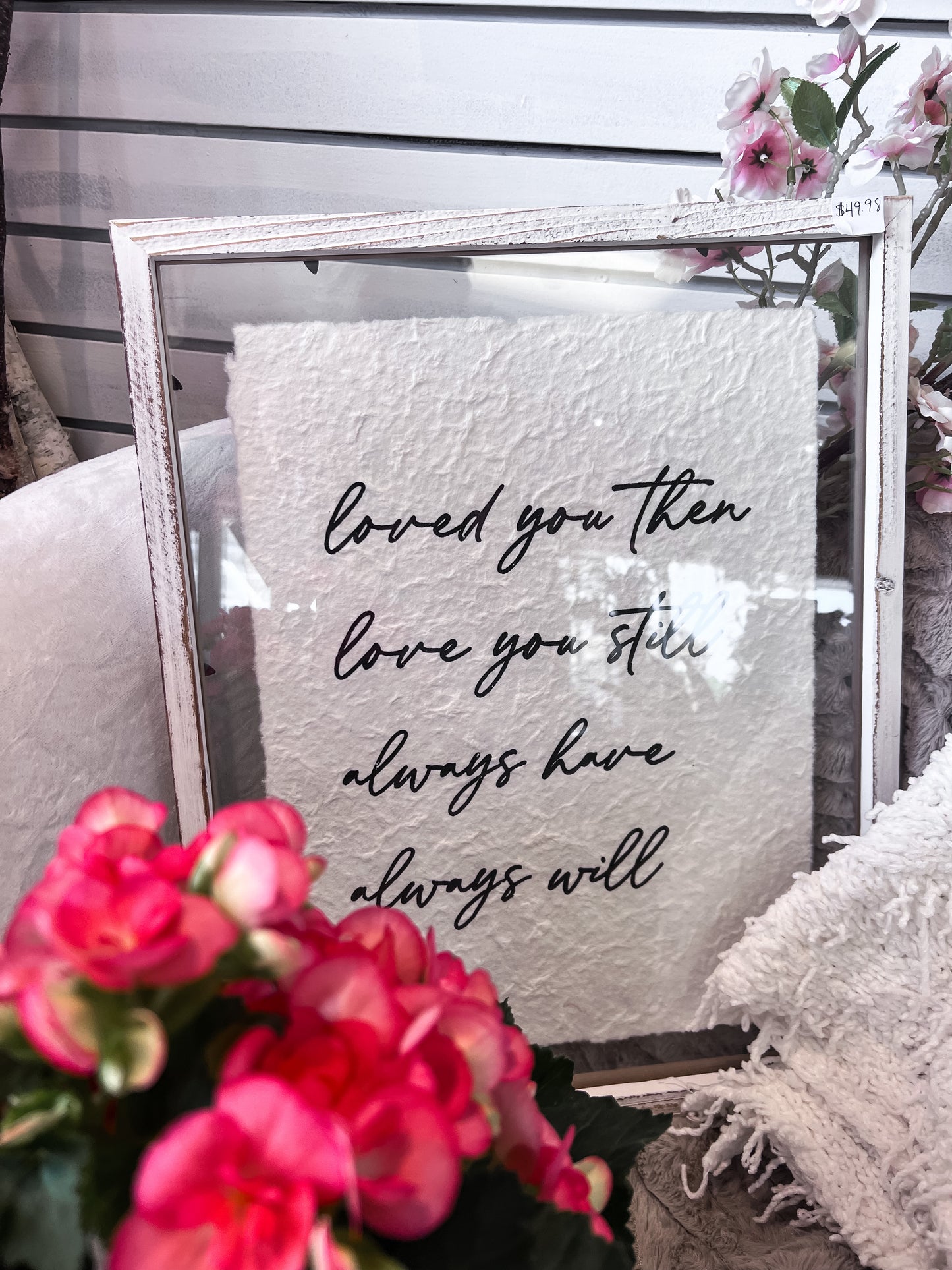 Love You Wood Plaque