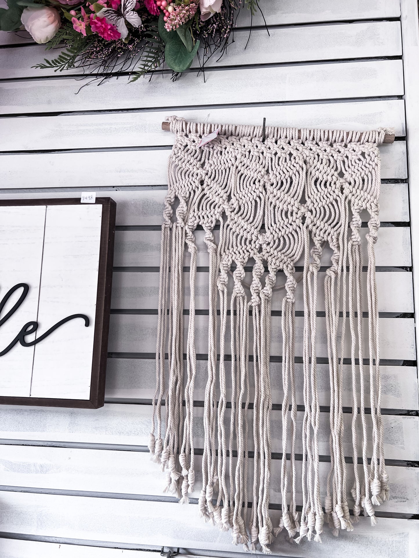White Flower Tapestry