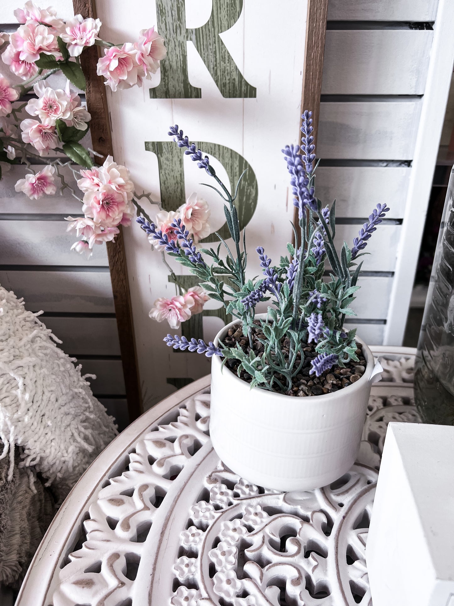 Artificial Lavender Pot