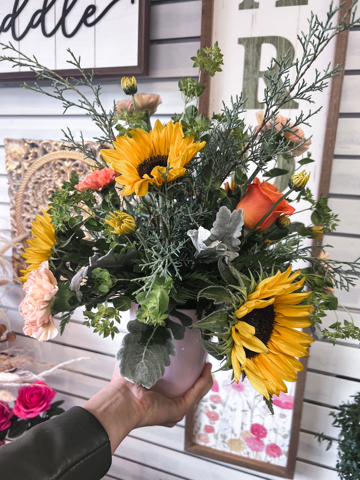 Fall Peach Arrangement