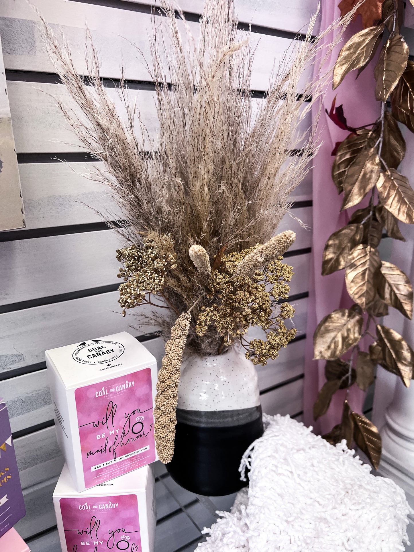 Pampas Yarrow arrangement