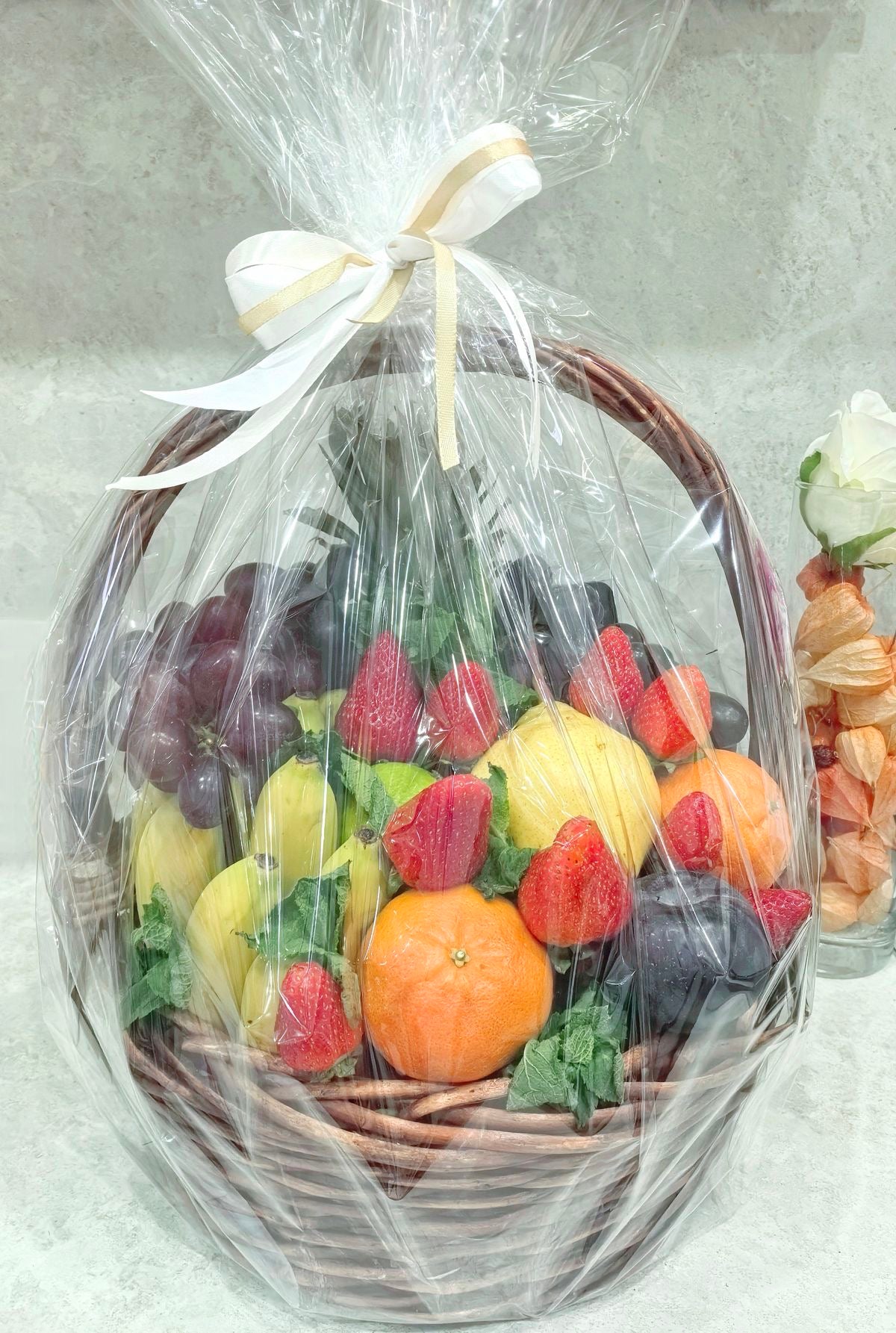 Fresh Fruit Basket - full of Handpicked Fruits, Warm Wishes & Thoughtful Comfort