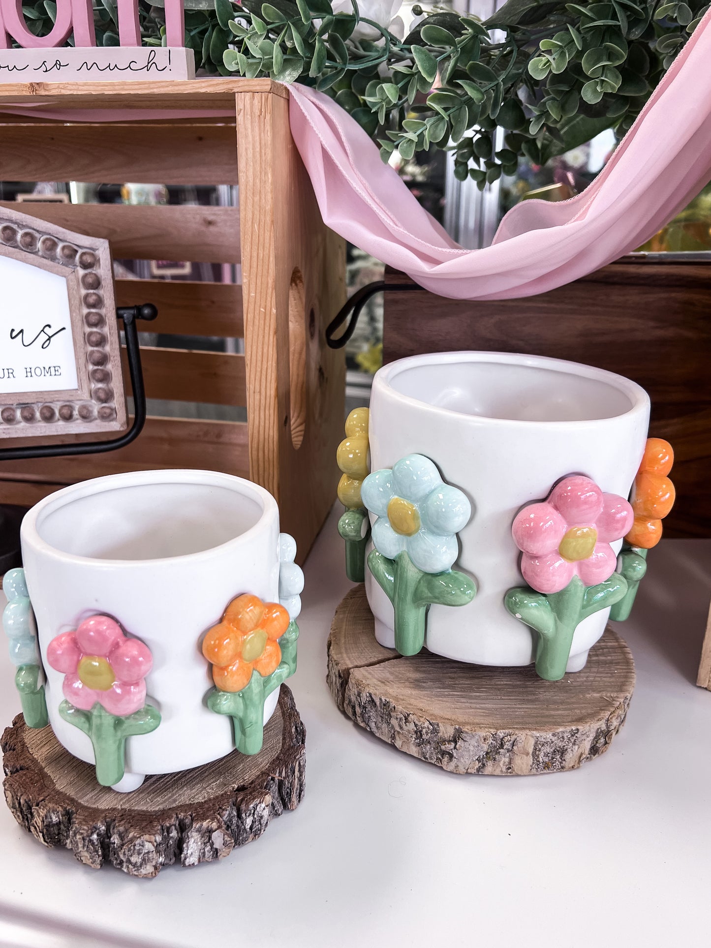 Floral Spring Pots