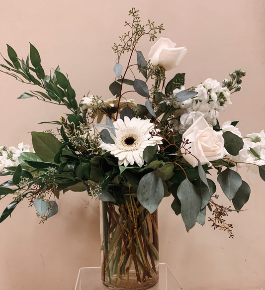 Our Condolences White Vase