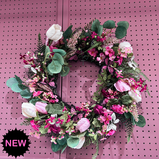 24" Eucalyptus Tulip Wreath