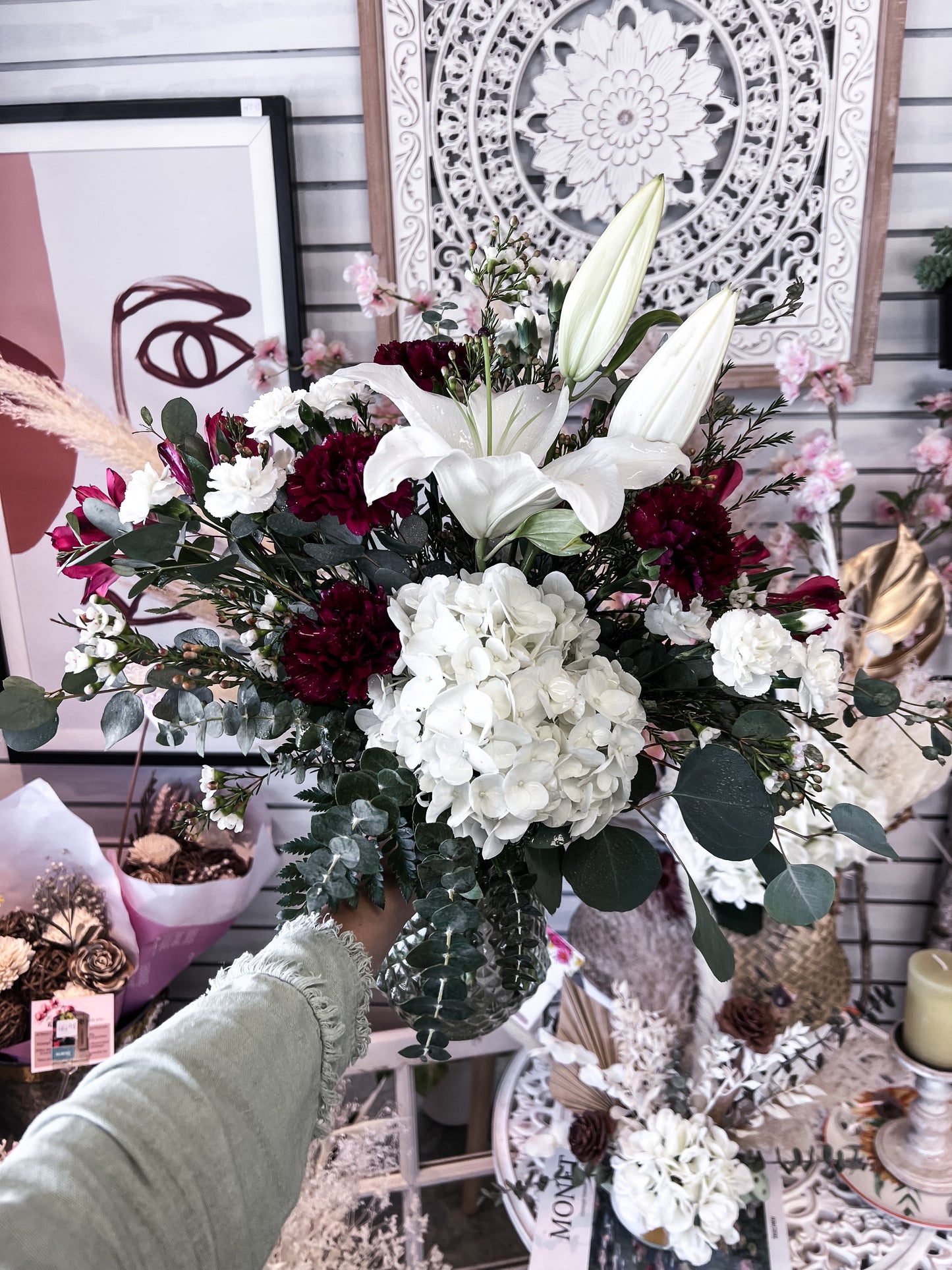 Beautiful Burgundy Vase