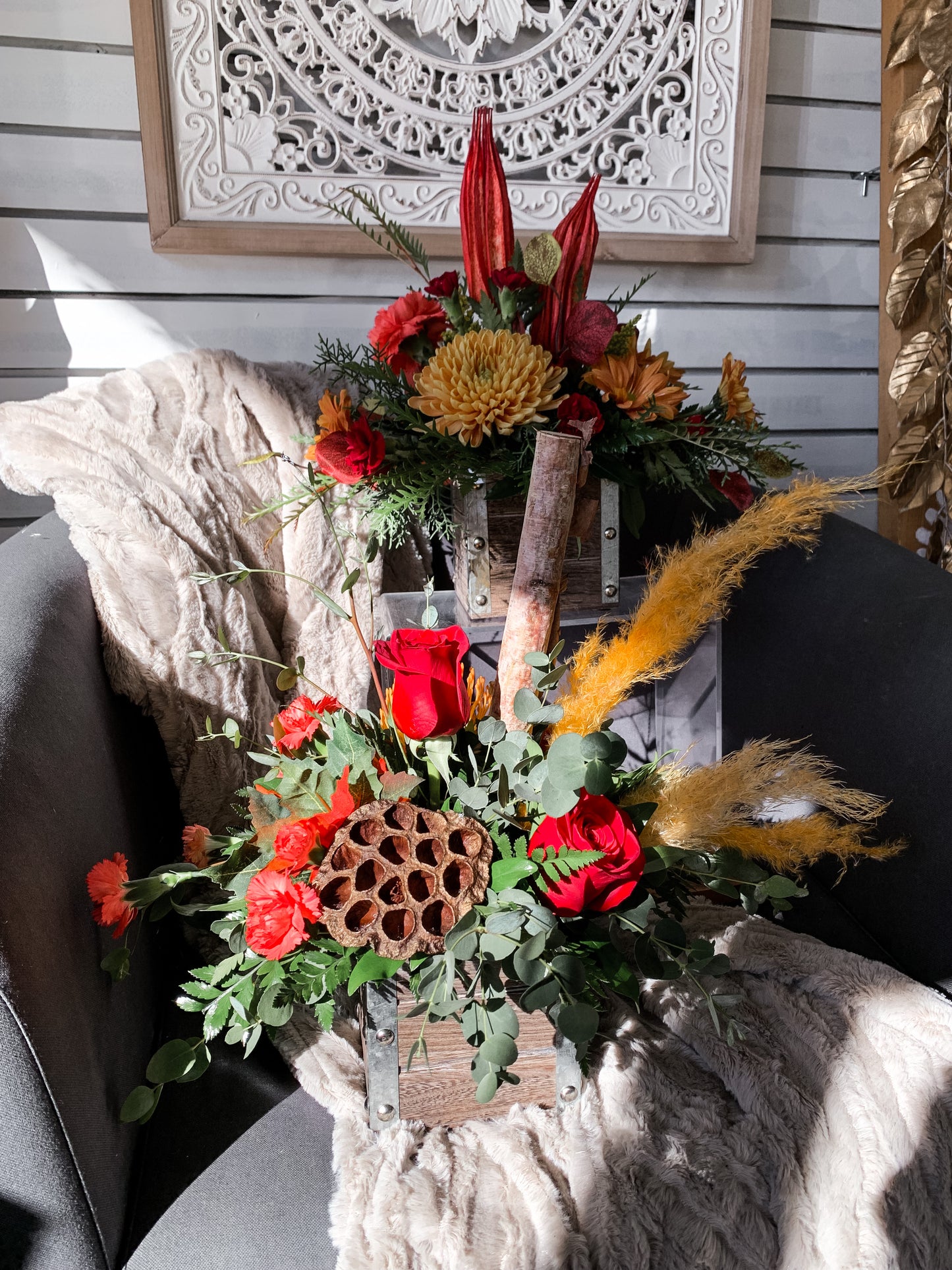 Wooden Box Arrangement