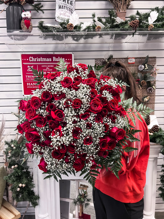 Long Stem Red Rose Bouquet