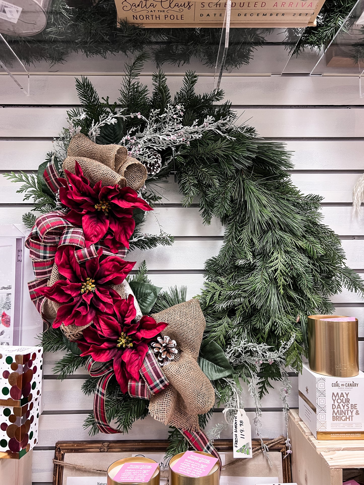 Plaid Traditions Fresh Wreath