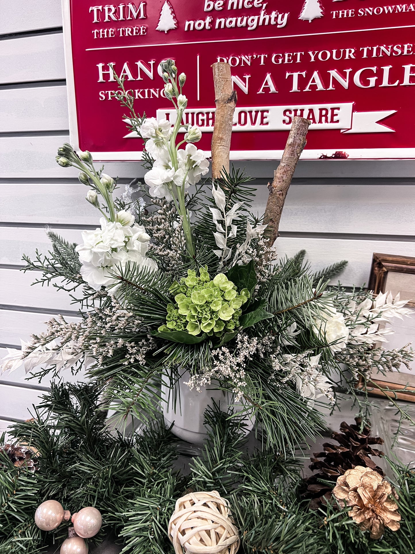 Rustic Winter Arrangement