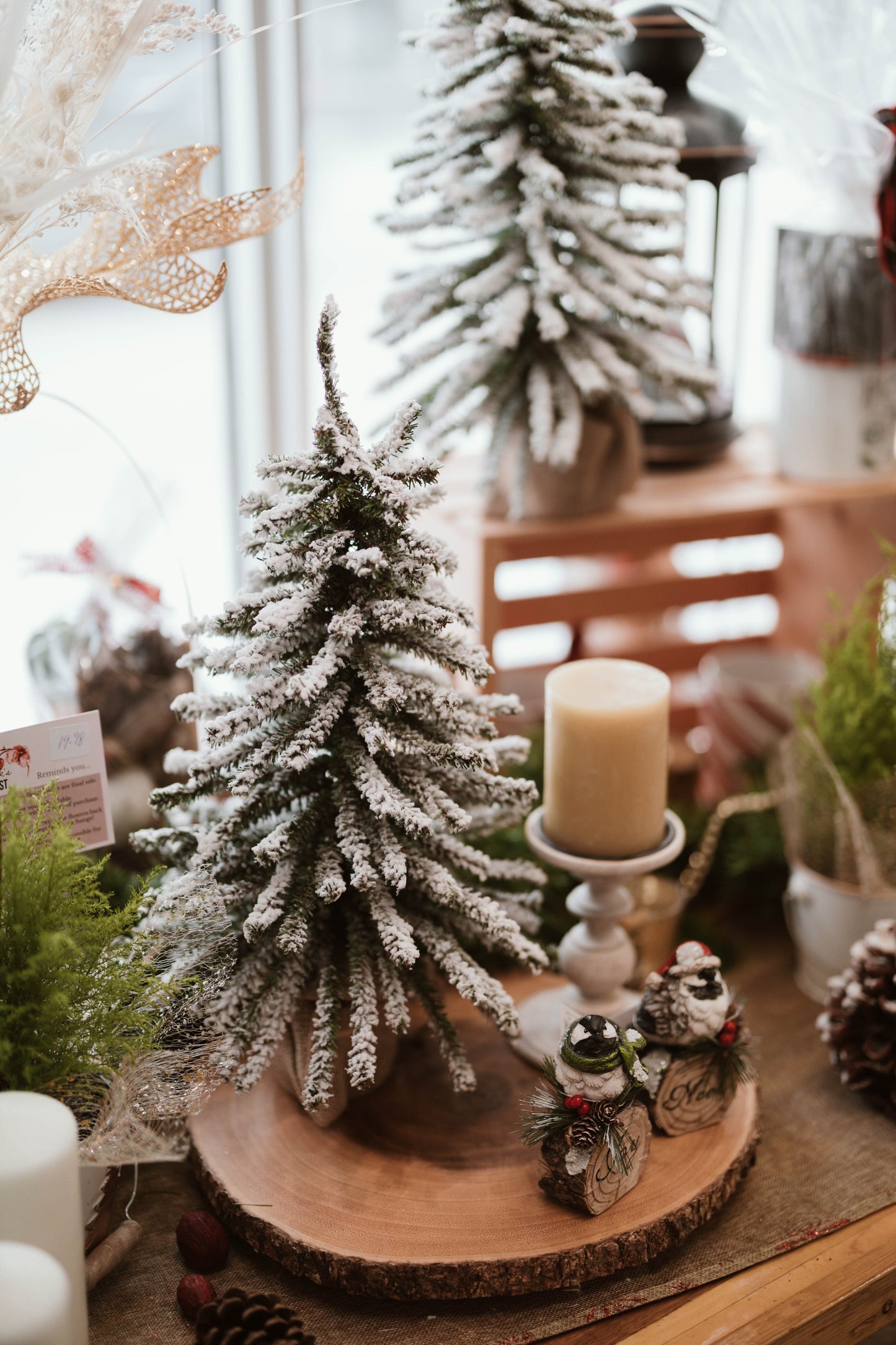 Flocked Christmas Tree