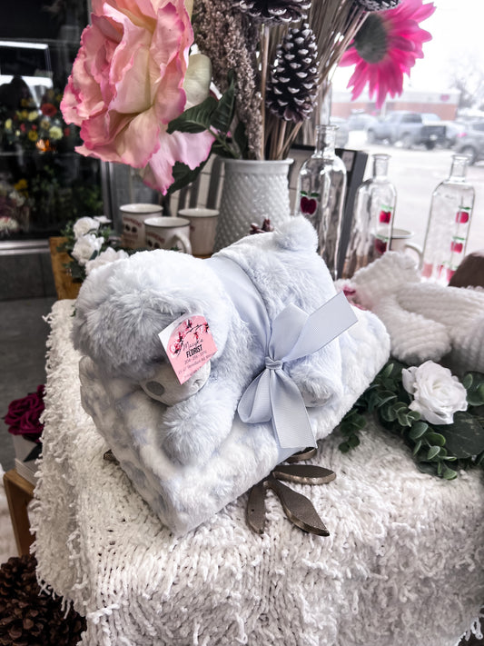 Baby Boy Bear & Blanket