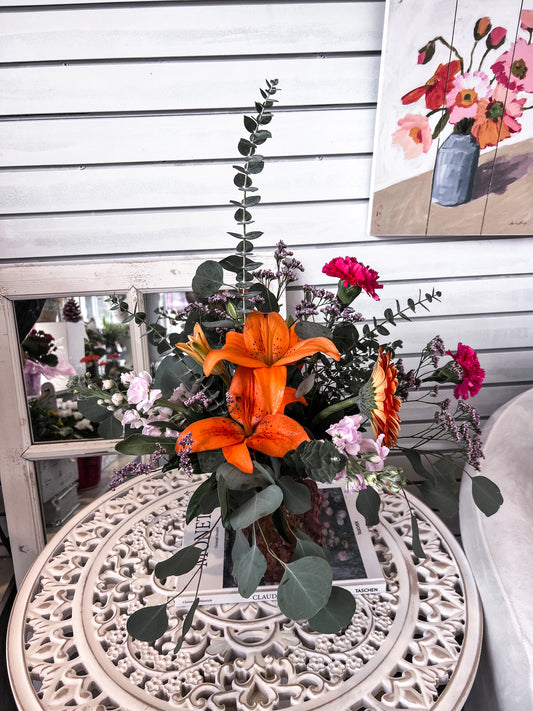 Orange you glad its spring Vase