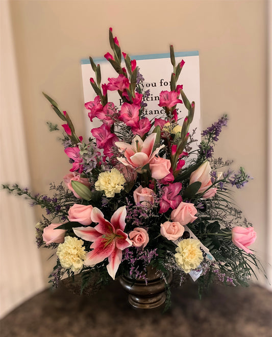 Colourful Memorial Arrangement