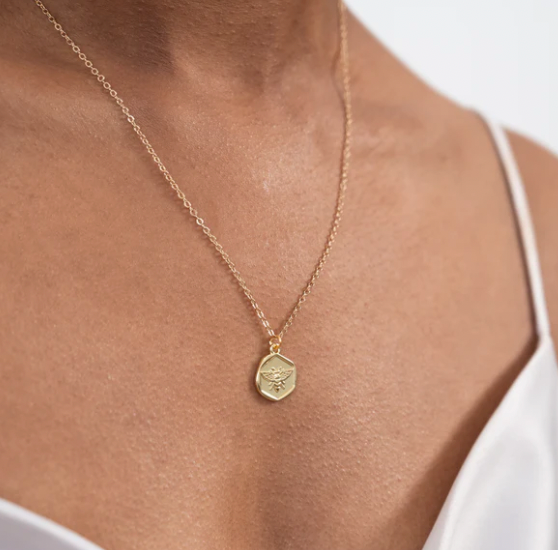 Bee Medallion Necklace
