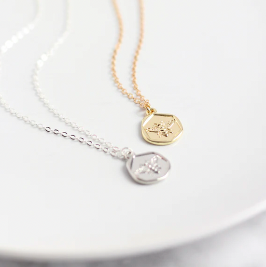 Bee Medallion Necklace