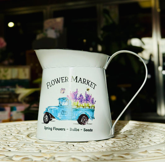 Flower market watering Can / Plant Pot