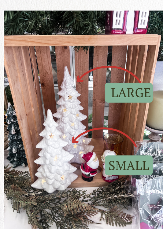 Holiday White Light Up Tree