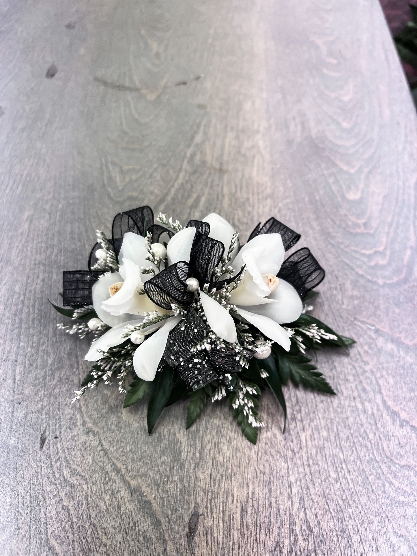 High Style Orchid Boutonniere/Wristlet
