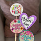 Mother’s Day Wooden Picks – Assorted Designs