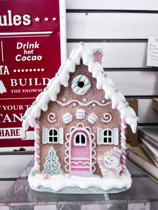 Pink Sparkle Gingerbread House