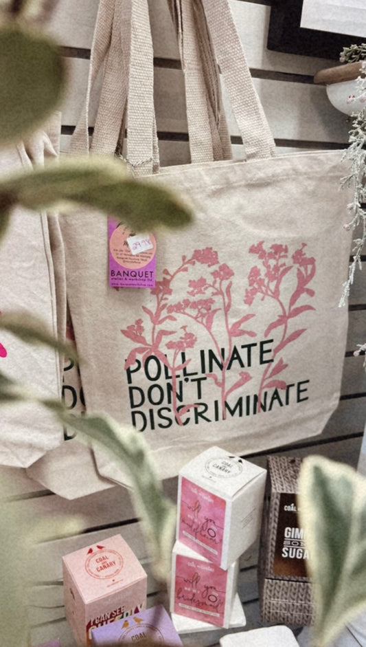 Pollinate Dont Discriminate Tote Bag