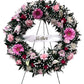 Pinks Memorial Wreath