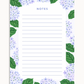 Hydrangea Notes | Notepad