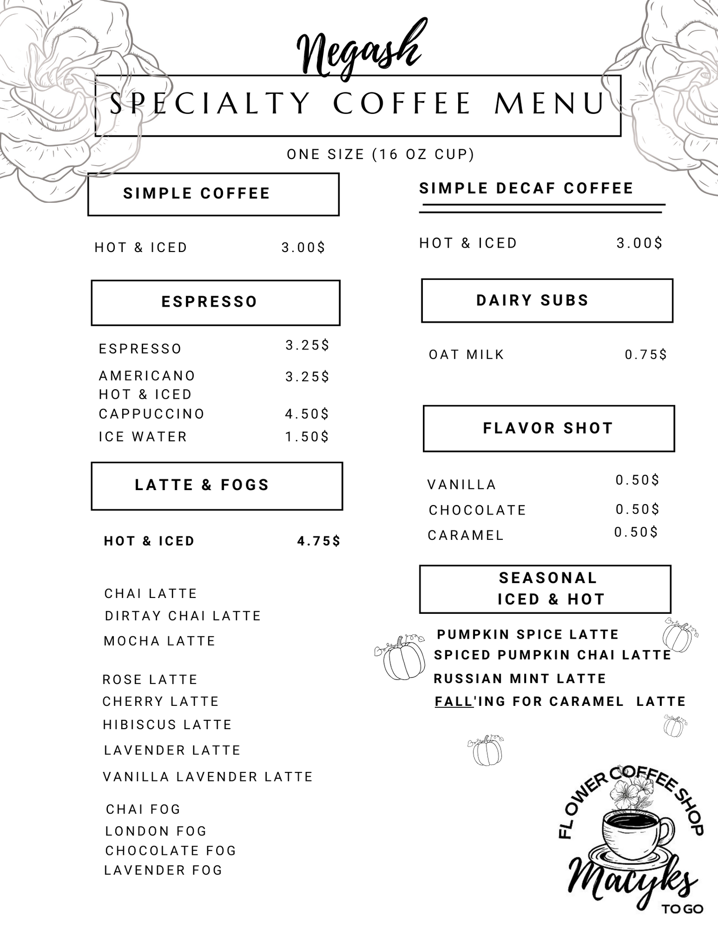 Order | Macyks Negash Coffee