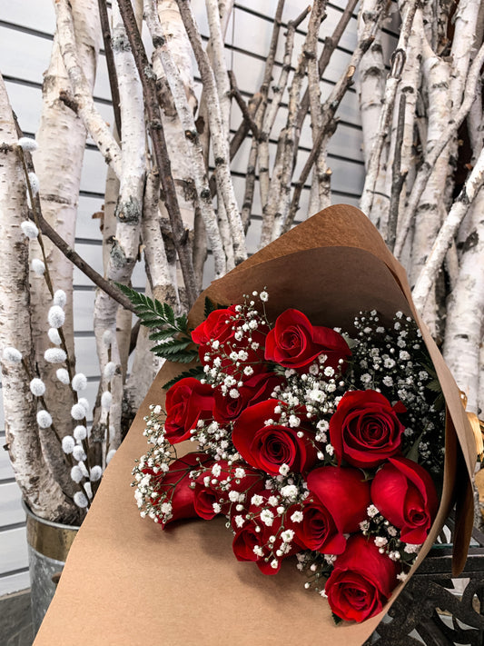 Valentines Day Deluxe Red Rose Bouquet