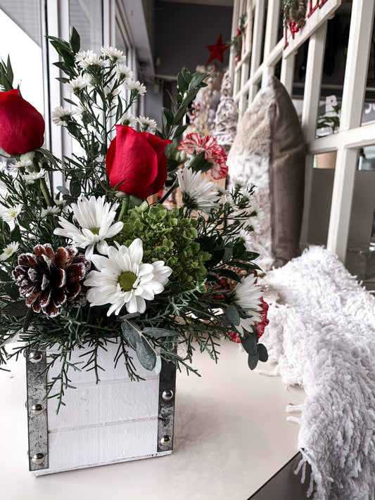 The Modern Red & White Arrangement