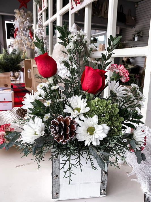 The Modern Red & White Arrangement