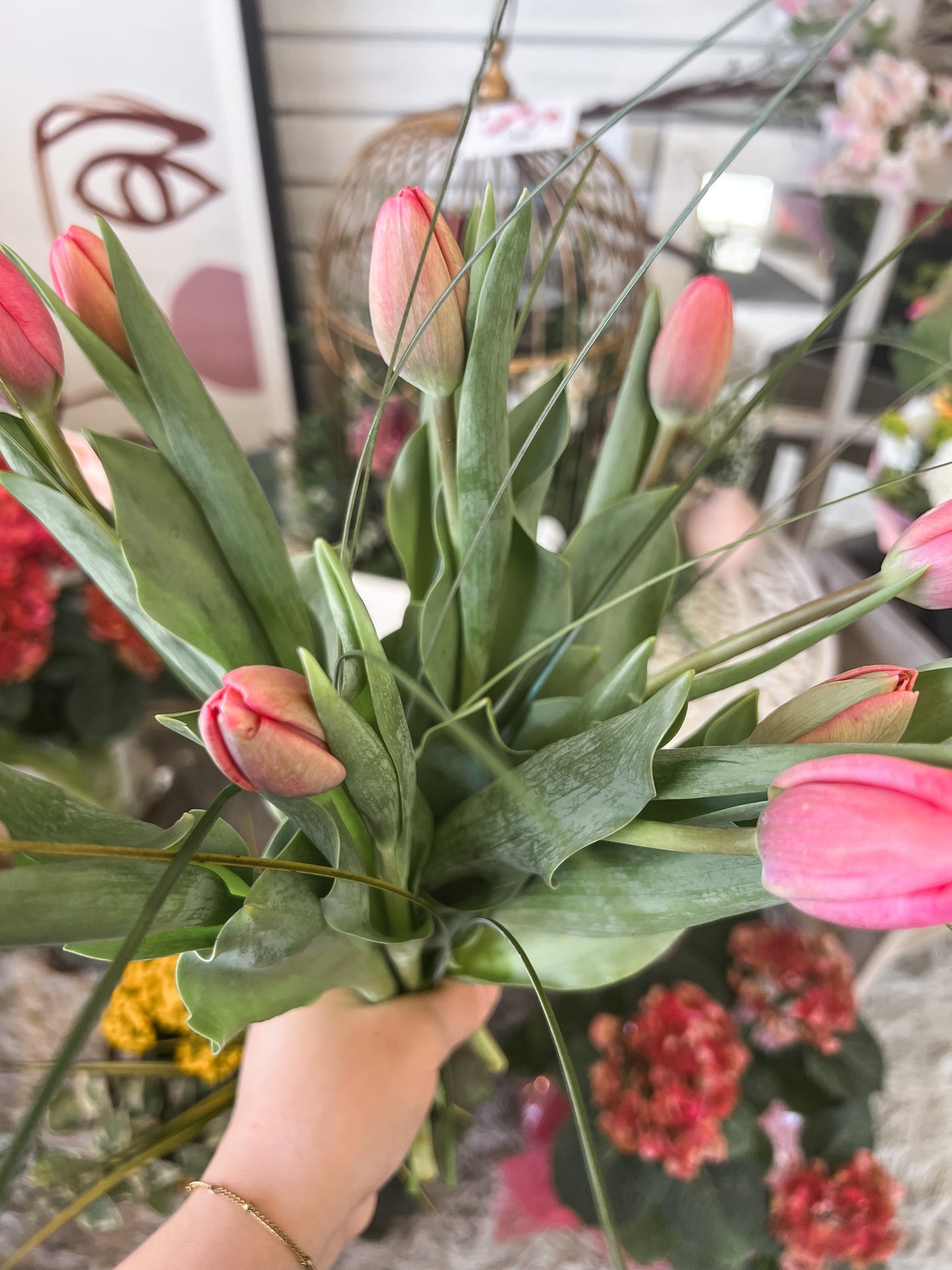 Tulips in a Bouquet