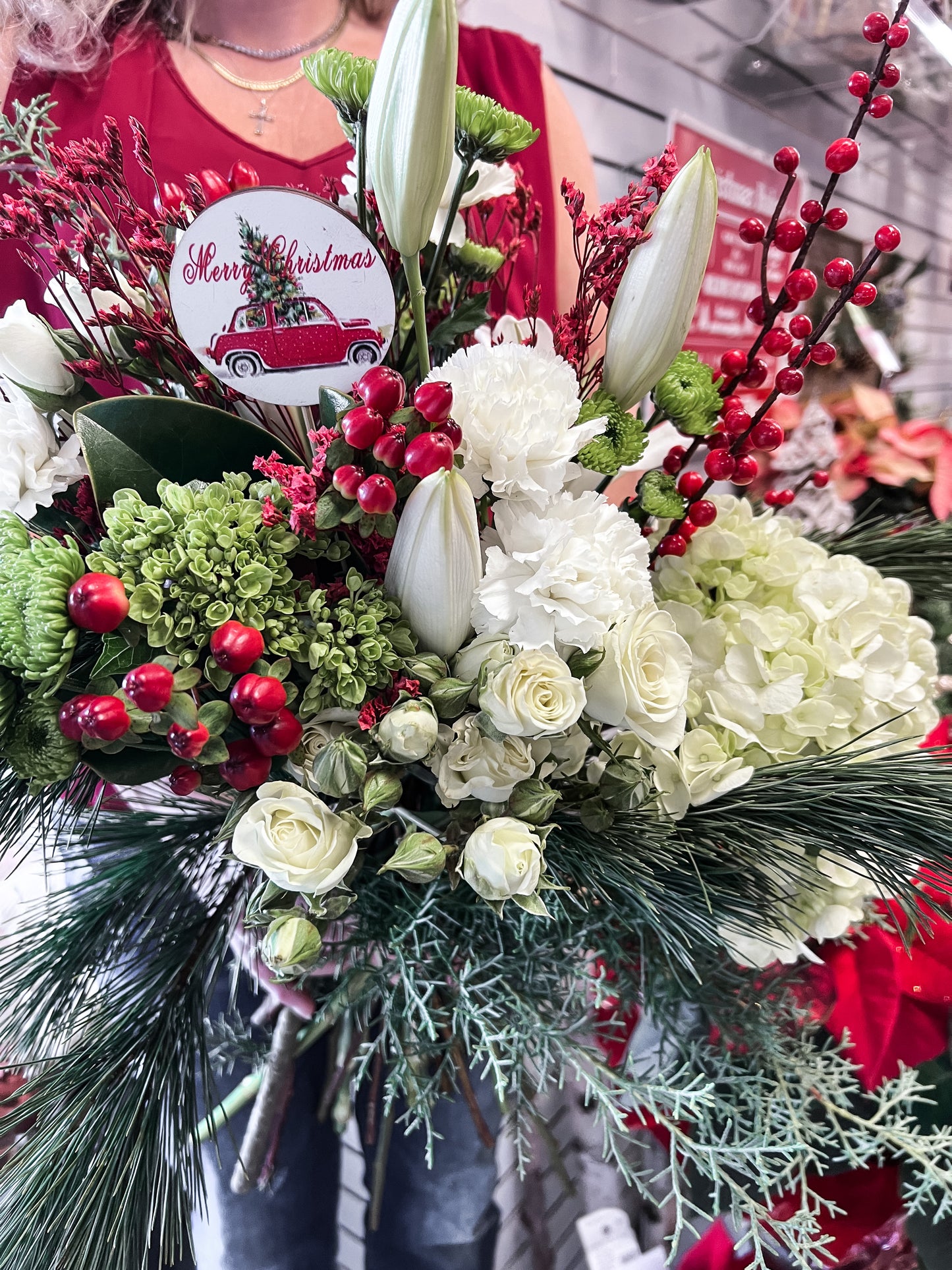 Red, White & Green Supreme Bouquet