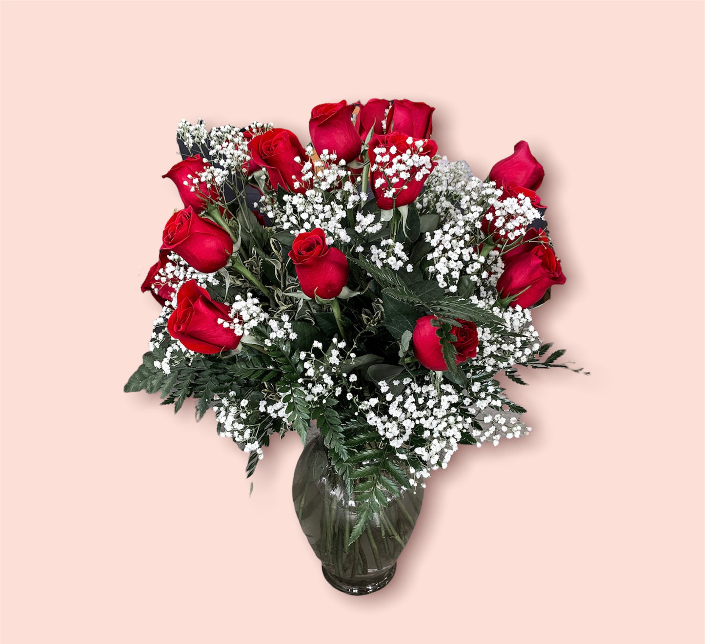 Red Rose Vase (50CM)