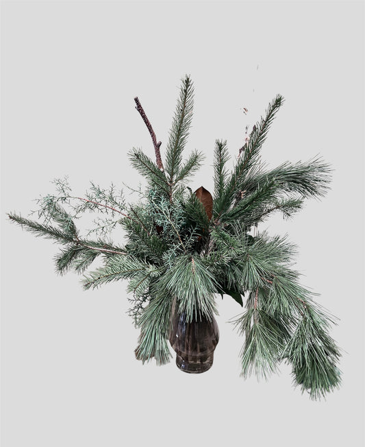 Winter Greens Premium Vase