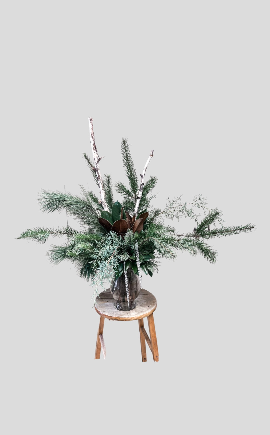 Winter Greens Premium Vase
