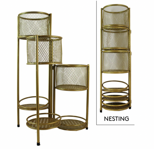 Gold 6 Tier Plant Stand