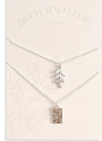 Botanical Leaf Necklace Set